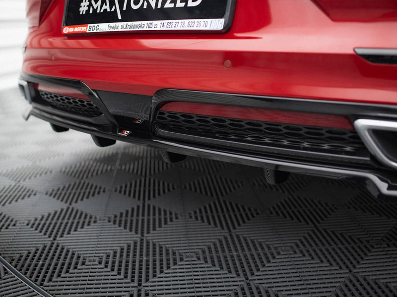 Maxton Design - CENTRAL REAR SPLITTER (VERTICAL BARS) KIA PROCEED GT-LINE MK1