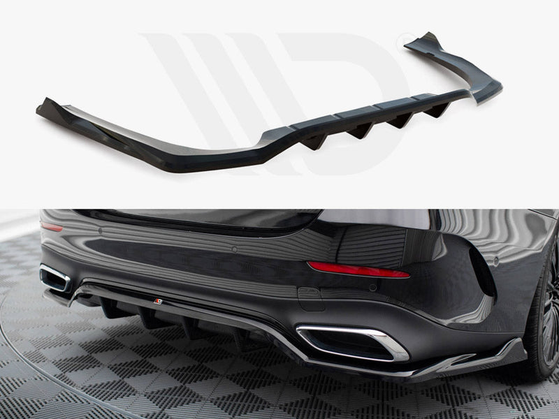 Maxton Design - CENTRAL REAR SPLITTER (VERTICAL BARS) MERCEDES-BENZ E AMG-LINE W214