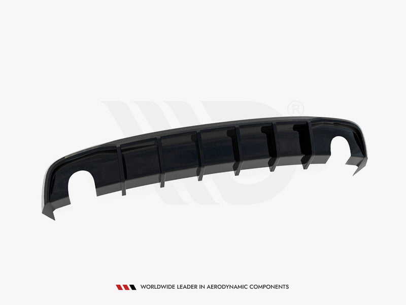 Maxton Design - REAR VALANCE AUDI A5 S-LINE COUPE / SPORTBACK 8T FACELIFT (VERSION WITH SINGLE EXHAUSTS ON BOTH SIDES)