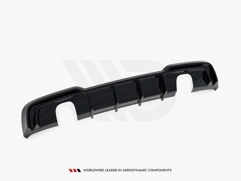 Maxton Design - REAR VALANCE AUDI A3 S-LINE SPORTBACK 8V FACELIFT (VERSION WITH SINGLE EXHAUSTS ON BOTH SIDES)