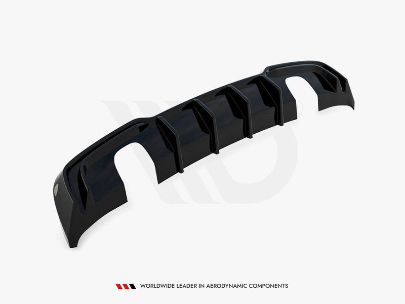 Maxton Design - REAR VALANCE AUDI A3 S-LINE SPORTBACK 8V FACELIFT (VERSION WITH SINGLE EXHAUSTS ON BOTH SIDES)