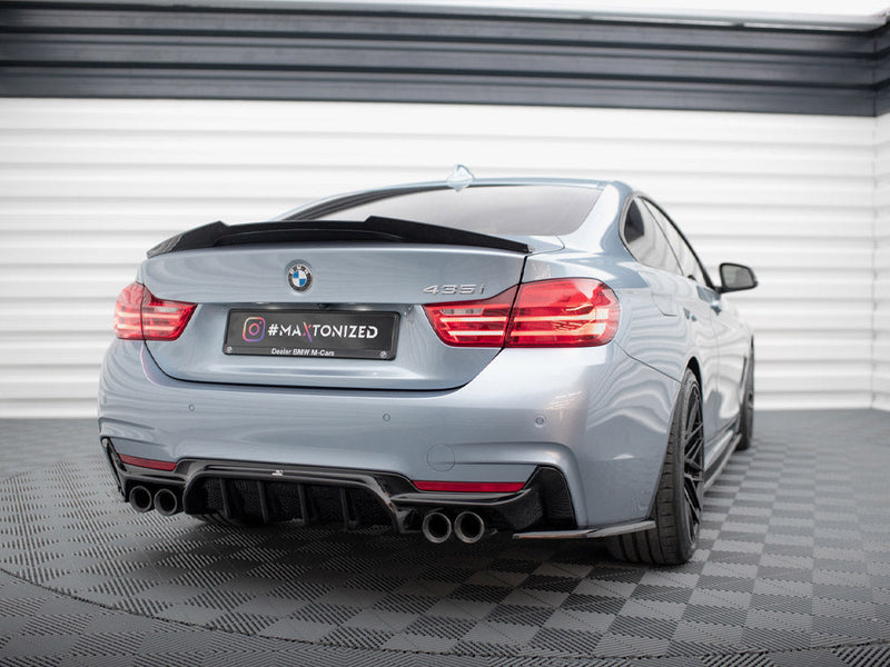 Maxton Design - REAR VALANCE BMW 4 COUPE / GRAN COUPE / CABRIO M-PACK F32 / F36 / F33 (VERSION WITH DUAL EXHAUSTS ON BOTH SIDES)