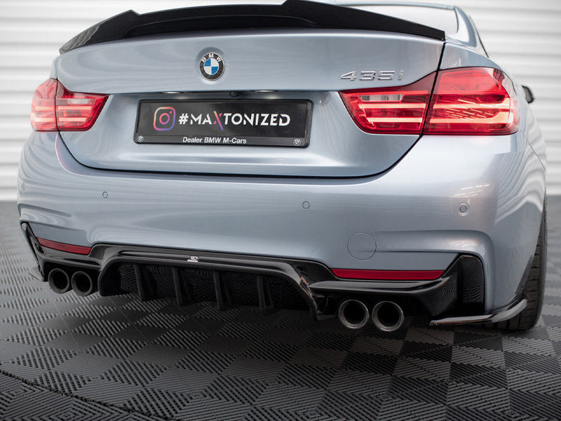 Maxton Design - REAR VALANCE BMW 4 COUPE / GRAN COUPE / CABRIO M-PACK F32 / F36 / F33 (VERSION WITH DUAL EXHAUSTS ON BOTH SIDES)
