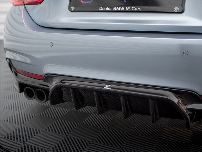 Maxton Design - REAR VALANCE BMW 4 COUPE / GRAN COUPE / CABRIO M-PACK F32 / F36 / F33 (VERSION WITH DUAL EXHAUSTS ON BOTH SIDES)