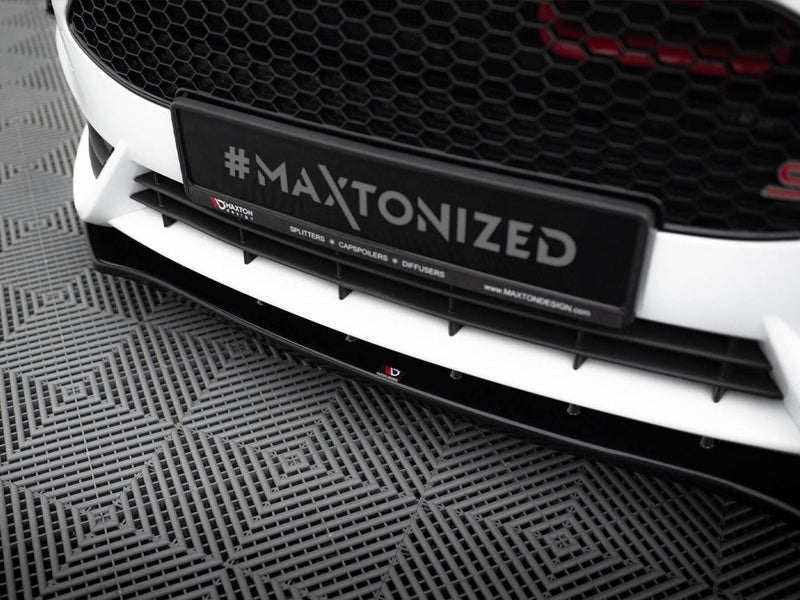 Maxton Design - FRONT SPLITTER V.1 FIESTA MK7 ST FACELIFT 2013-2017