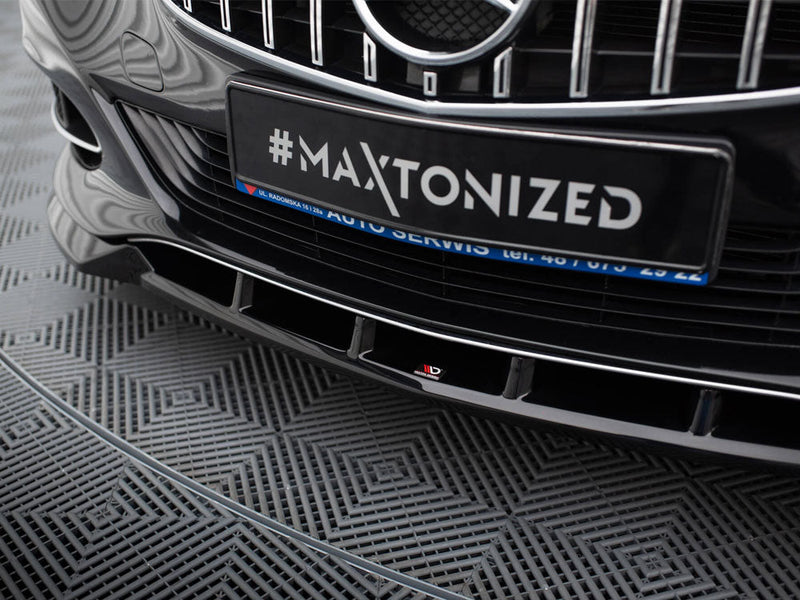 Maxton Design - FRONT SPLITTER MERCEDES E63 AMG SEDAN W212 FACELIFT