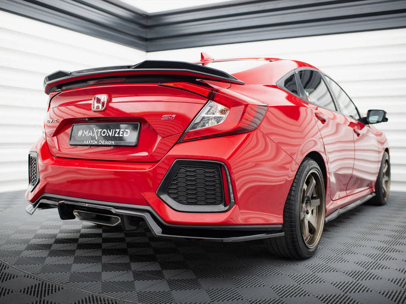 Maxton Design - Central Rear Splitter (Vertical Bars) Honda Civic SI Mk10