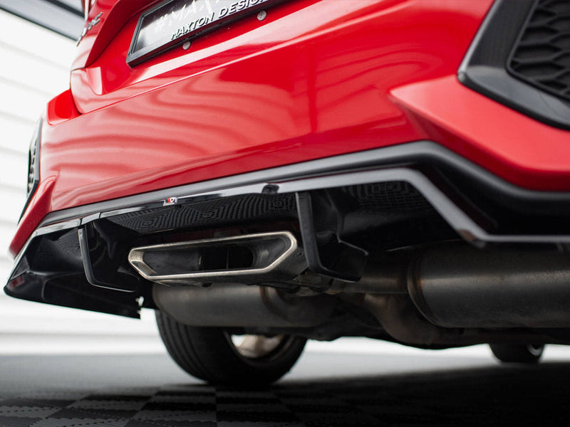 Maxton Design - Central Rear Splitter (Vertical Bars) Honda Civic SI Mk10
