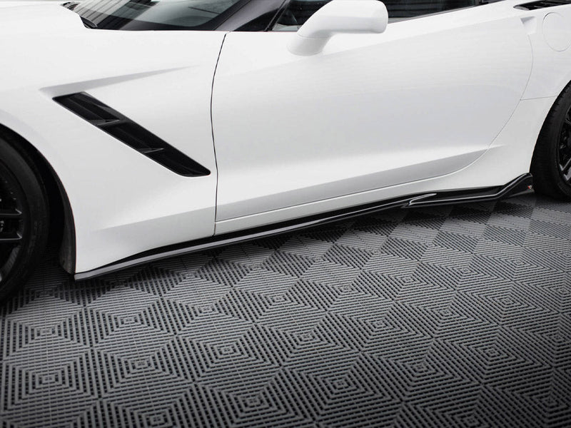Maxton Design - Side Skirts Diffusers V.2 Chevrolet Corvette C7