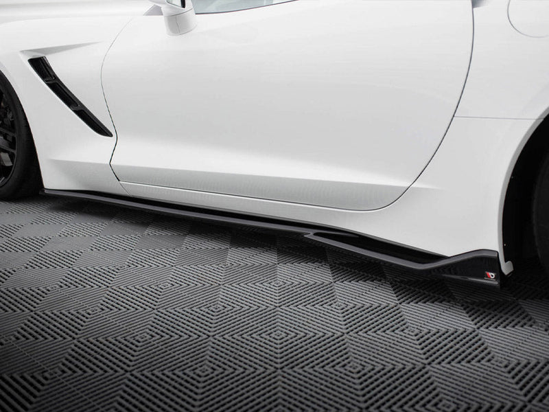 Maxton Design - Side Skirts Diffusers V.2 Chevrolet Corvette C7
