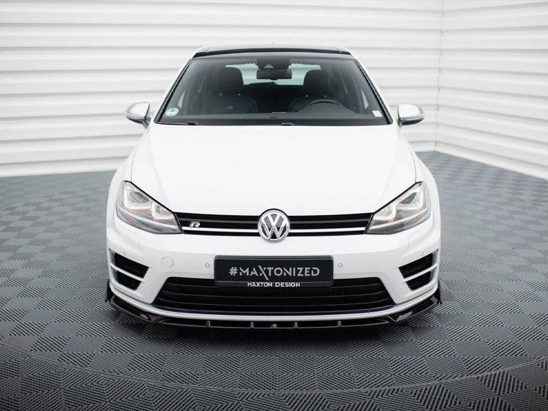 Maxton Design - Front Splitter V.5 + Flaps Volkswagen Golf R / R-Line Mk7