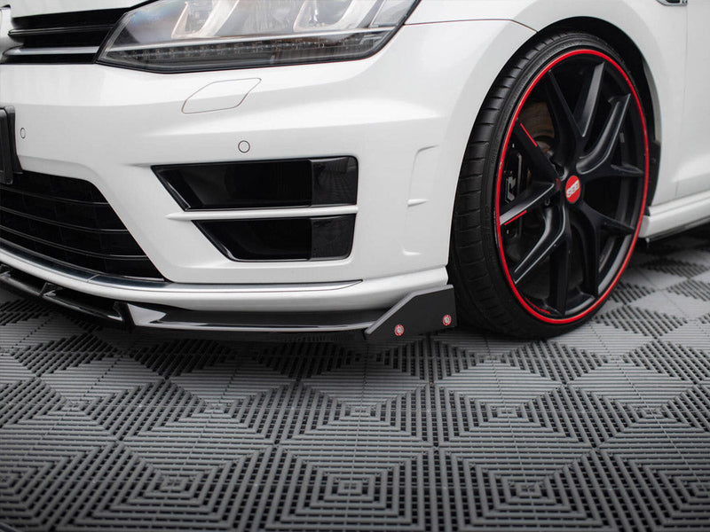 Maxton Design - Front Splitter V.5 + Flaps Volkswagen Golf R / R-Line Mk7