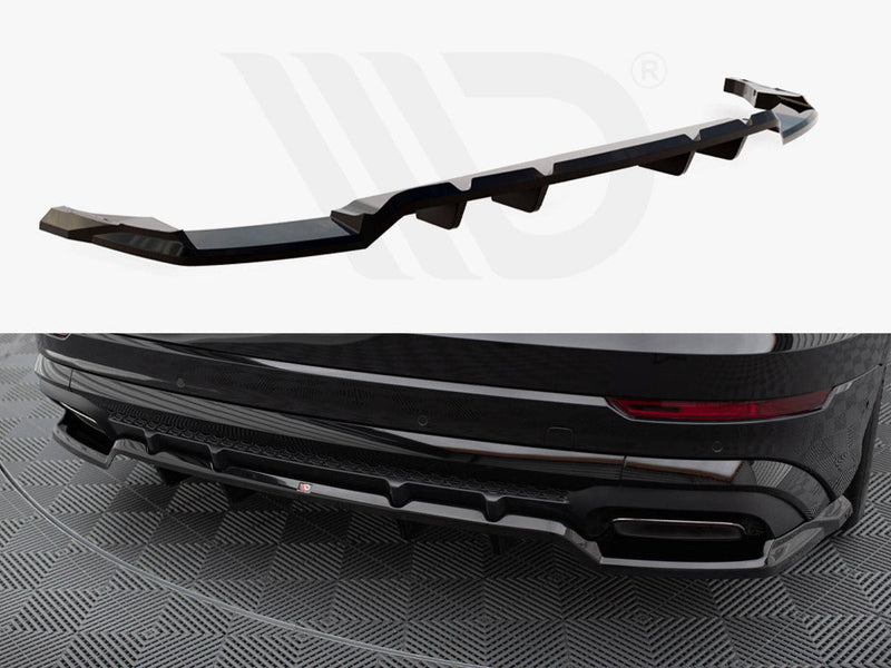 Maxton Design - Central Rear Splitter (Vertical Bars) Audi SQ8 / Q8 S-Line Mk1 Facelift