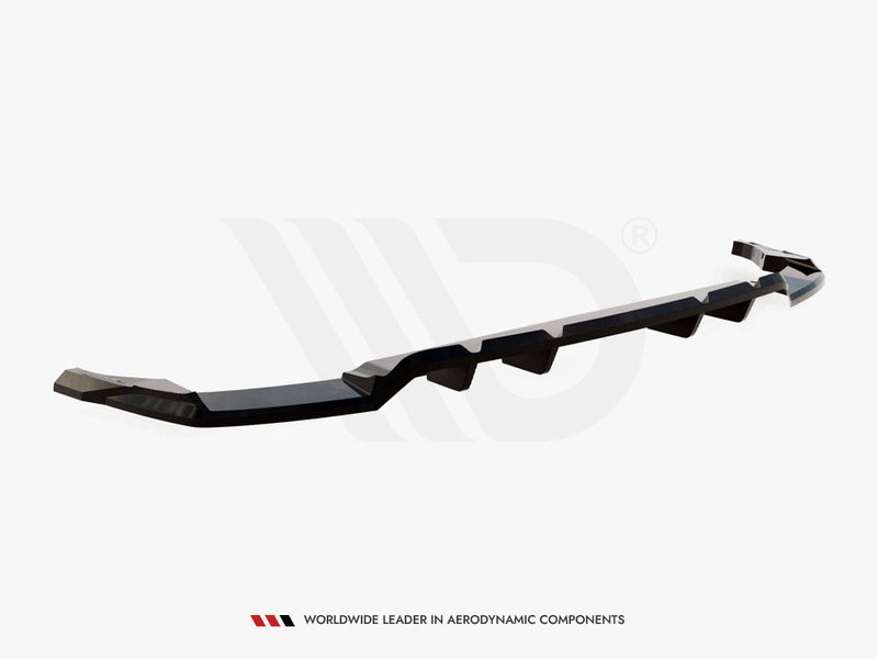 Maxton Design - Central Rear Splitter (Vertical Bars) Audi SQ8 / Q8 S-Line Mk1 Facelift