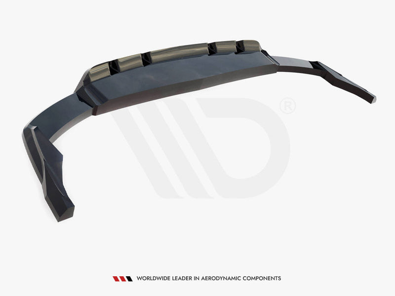 Maxton Design - Central Rear Splitter (Vertical Bars) Audi SQ8 / Q8 S-Line Mk1 Facelift