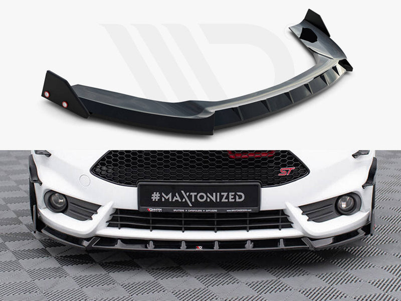 Maxton Design - FRONT SPLITTER V.6 + FLAPS FORD FIESTA ST MK7 FACELIFT