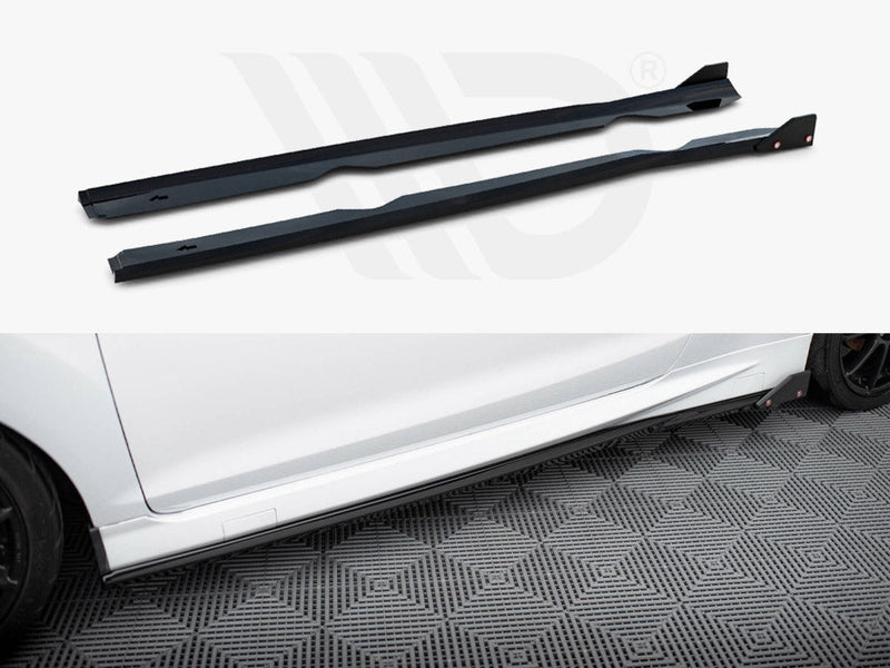 Maxton Design - SIDE SKIRTS DIFFUSERS V.4 + FLAPS FORD FIESTA ST / ST-LINE MK7