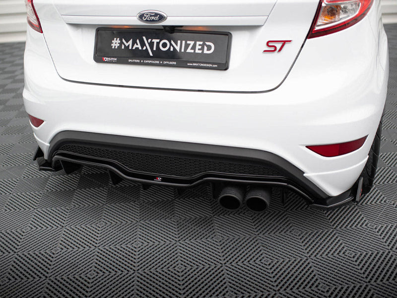 Maxton Design - REAR SIDE SPLITTERS V.3 + FLAPS FORD FIESTA ST MK7 FACELIFT
