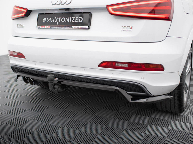 Maxton Design - Rear Splitter (Vertical Bars) Audi Q3 S-Line 8U