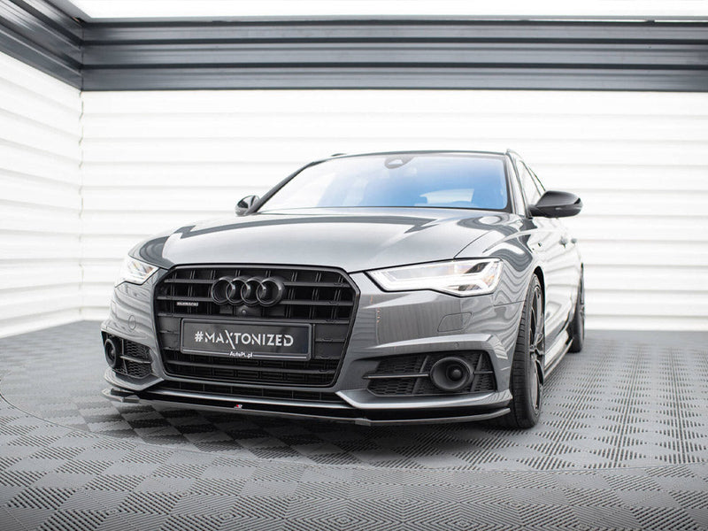 Maxton Design - Front Splitter V.1 Audi A6 / A6 C7 S-Line / S6 C7 Facelift