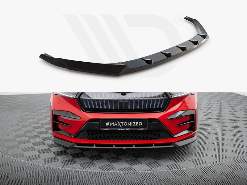Maxton Design - FRONT SPLITTER SKODA ENYAQ COUPE IV