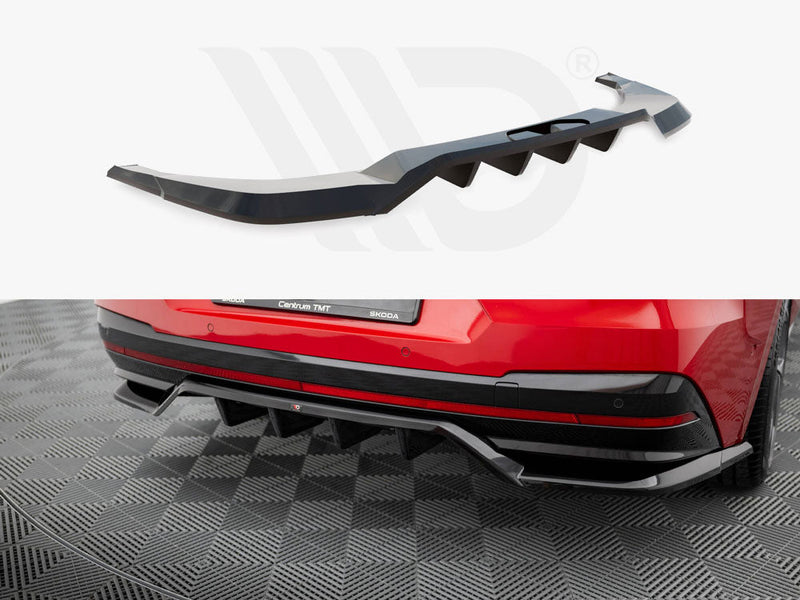Maxton Design - REAR SPLITTER (VERTICAL BARS) SKODA ENYAQ COUPE IV