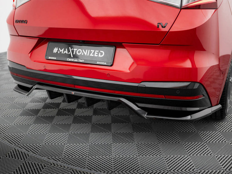 Maxton Design - REAR SPLITTER (VERTICAL BARS) SKODA ENYAQ COUPE IV