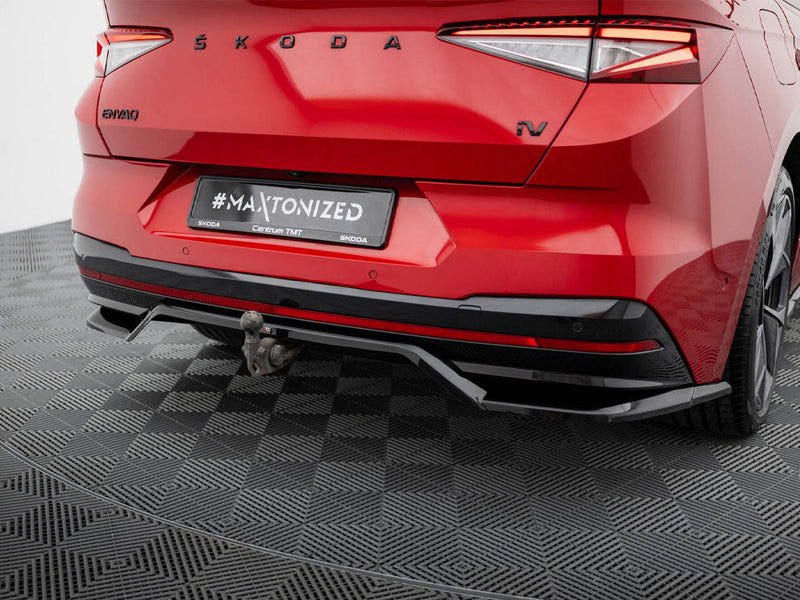 Maxton Design - REAR SPLITTER (VERTICAL BARS) SKODA ENYAQ COUPE IV
