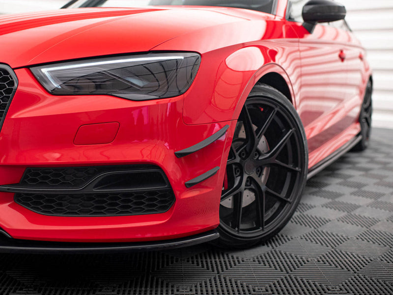 Maxton Design - Front Bumper Wings (Canards) Audi S3 / A3 S-Line 8V Sedan / Cabrio