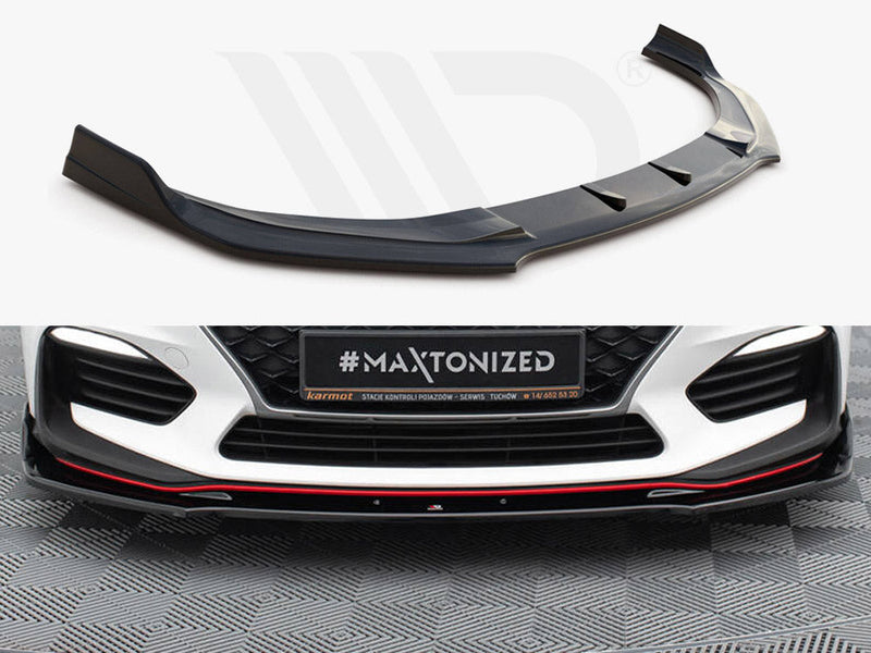 Maxton Design - FRONT SPLITTER V.3 HYUNDAI I30 N MK3 HATCHBACK/ FASTBACK (2017-)