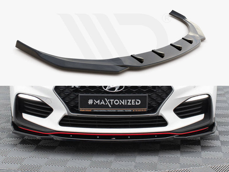 Maxton Design - FRONT SPLITTER V.4 HYUNDAI I30 N MK3 HATCHBACK/ FASTBACK (2017-)