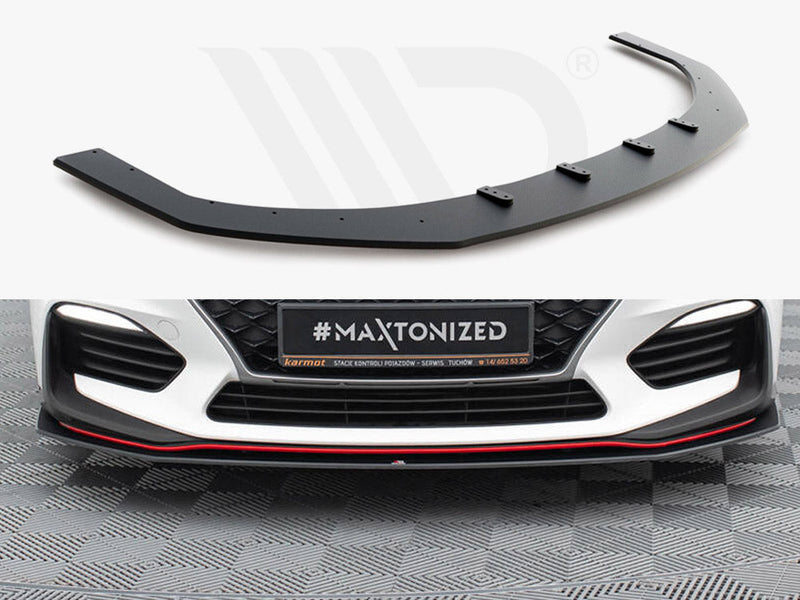 Maxton Design - STREET PRO FRONT SPLITTER HYUNDAI I30 N MK3 HATCHBACK/ FASTBACK (2017-2020)