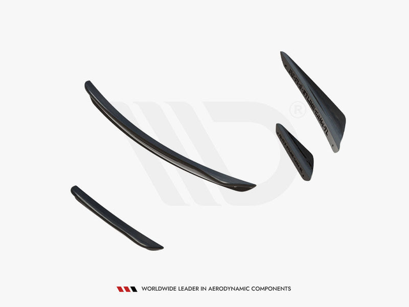 Maxton Design - Front Bumper Wings (Canards) V.3 Ford Fiesta Mk8 ST / ST-Line)