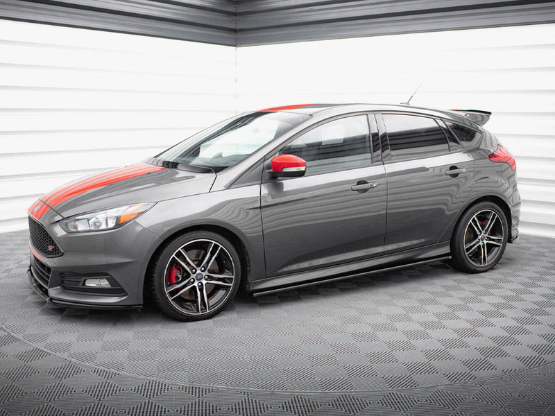Maxton Design - SIDE SKIRTS DIFFUSERS FORD FOCUS ST / ST-LINE MK3 / MK3 FL HATCHBACK / ESTATE