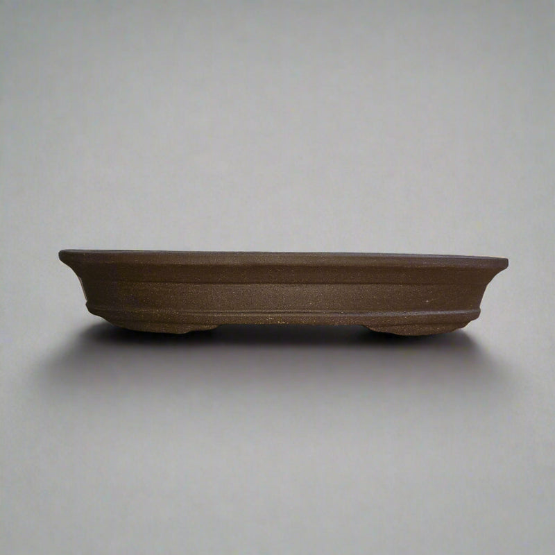 33cm Unglazed Bonsai Pot | Oval | 33cm x 23cm x 5cm | Brown
