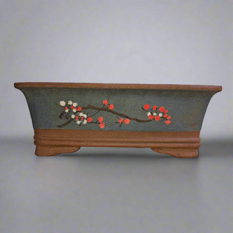 28cm Premium Unglazed Bonsai Pot | Rectangle | 28cm x 20cm x 10cm | Brown