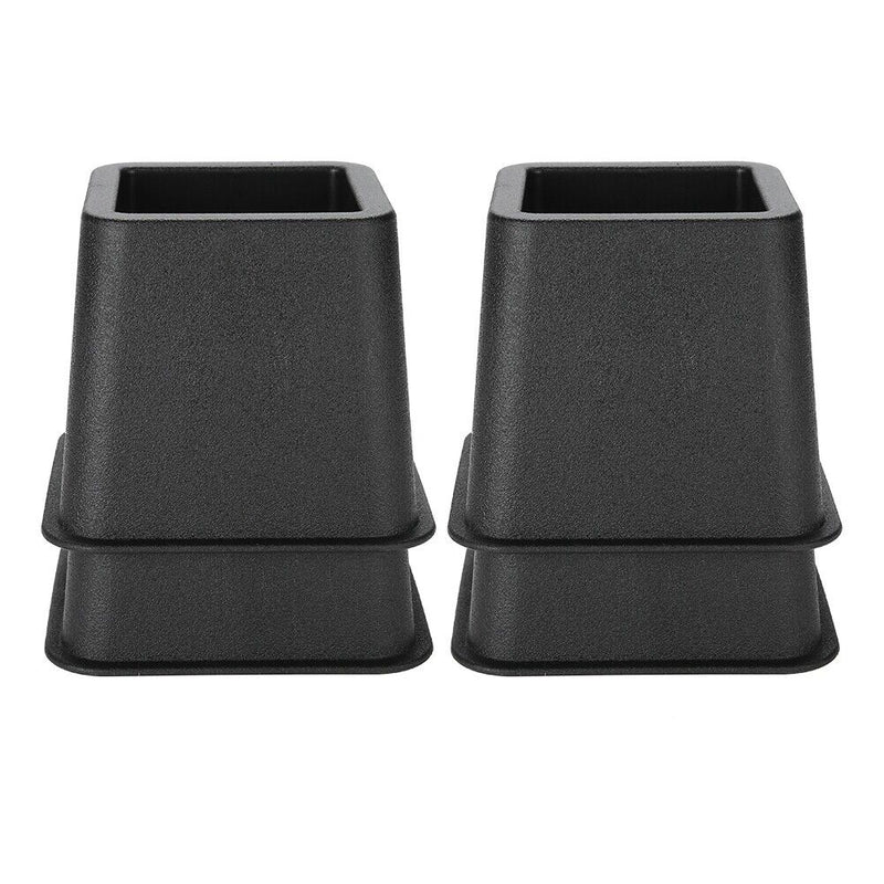 4X 3" Heavy Duty Bed Chair Risers Feet Leg Lift Furniture Extra Raisers Stand UK