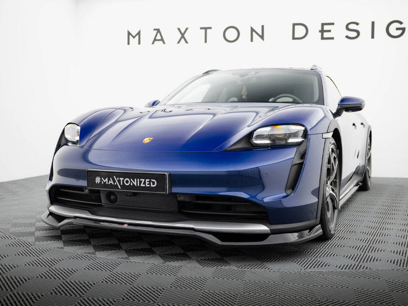 Maxton Design - Front Splitter Porsche Taycan Cross Turismo 4S