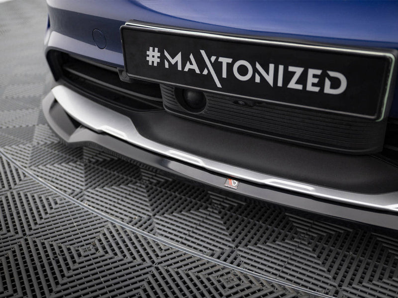 Maxton Design - Front Splitter Porsche Taycan Cross Turismo 4S