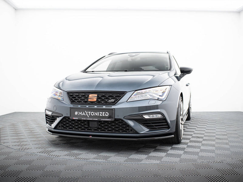 Maxton Design - Front Splitter V.1 Seat Leon Cupra / FR Mk3 FL