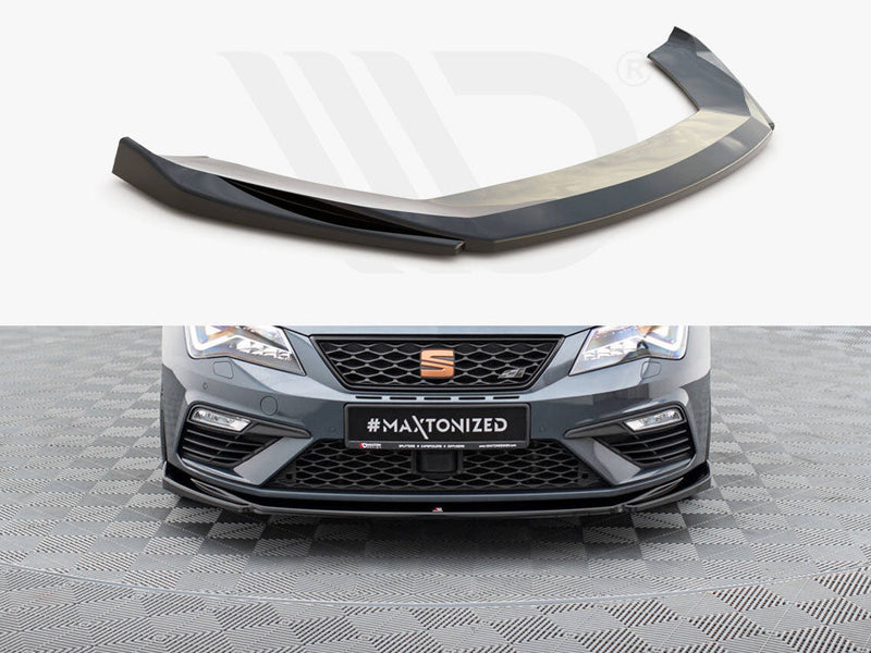Maxton Design - FRONT SPLITTER V5 SEAT LEON CUPRA/ FR MK3 FACELIFT (2017-2019)