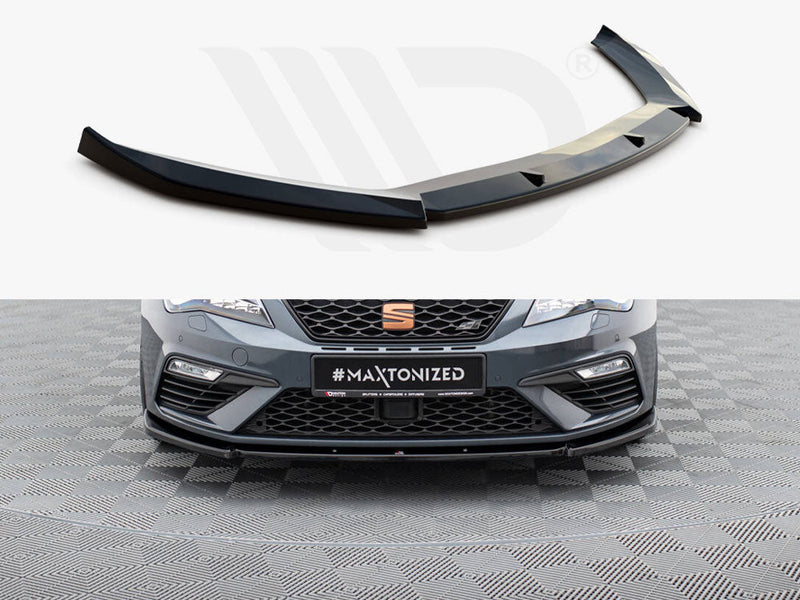 Maxton Design - FRONT SPLITTER V6 SEAT LEON CUPRA/ FR MK3 FACELIFT (2017-2019)