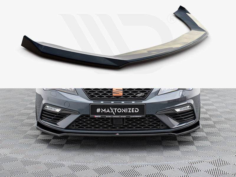 Maxton Design - FRONT SPLITTER V7 SEAT LEON CUPRA/ FR MK3 FACELIFT (2017-2019)