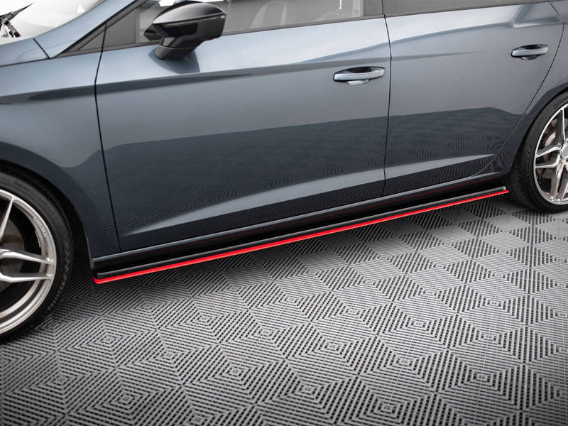 Maxton Design - SIDE SKIRTS DIFFUSERS V.3 SEAT LEON MK3 CUPRA/ FR FACELIFT (2012-2019)