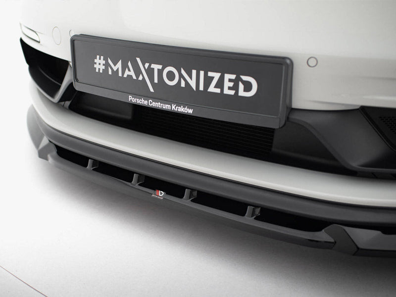 Maxton Design - Front Splitter V.2 Porsche 718 Cayman GTS 982c