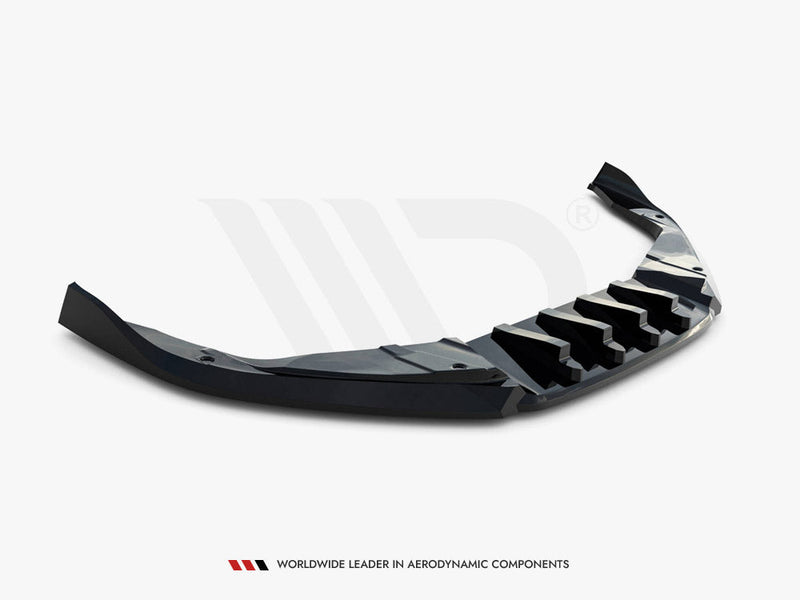 Maxton Design - Front Splitter V.2 Porsche 718 Cayman GTS 982c