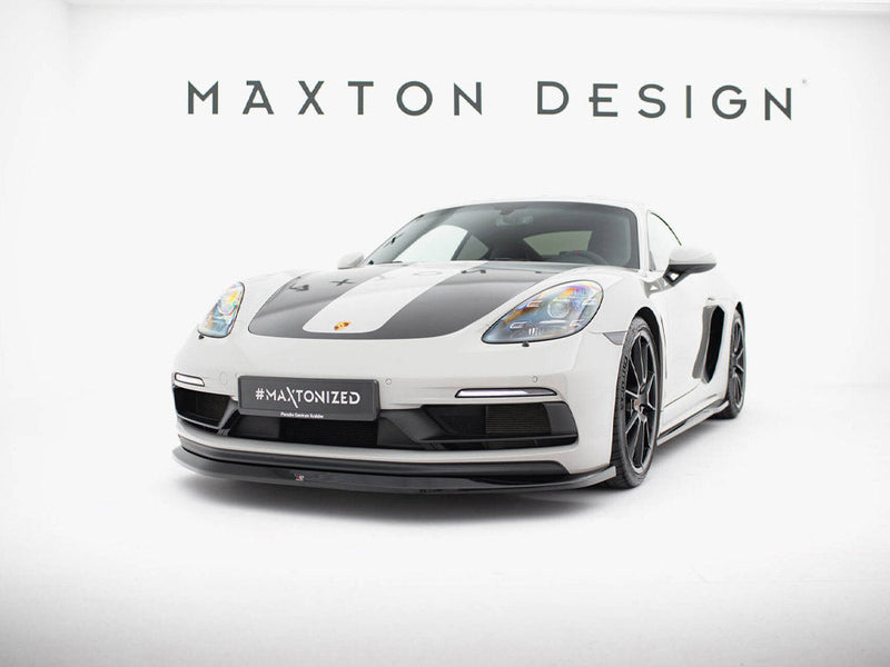 Maxton Design - Front Splitter V.1 Porsche 718 Cayman GTS 982c