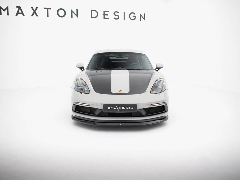 Maxton Design - Front Splitter V.1 Porsche 718 Cayman GTS 982c