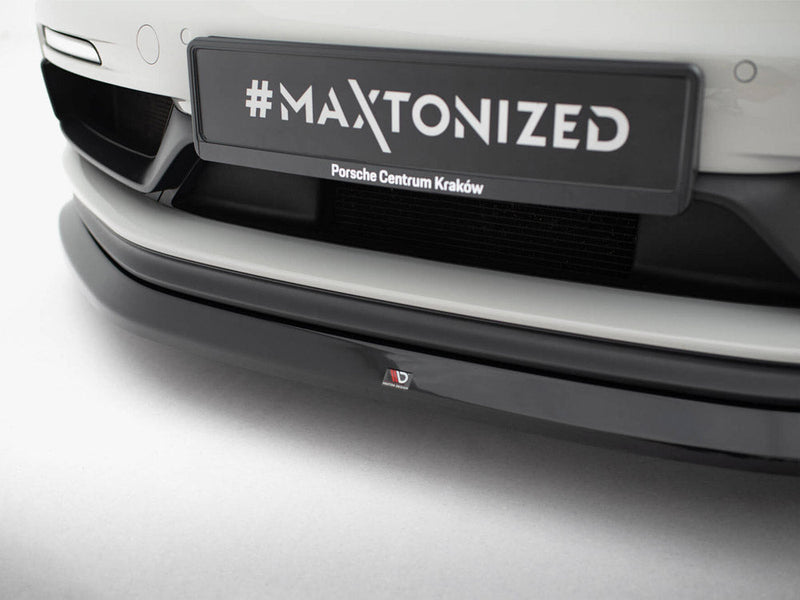 Maxton Design - Front Splitter V.1 Porsche 718 Cayman GTS 982c