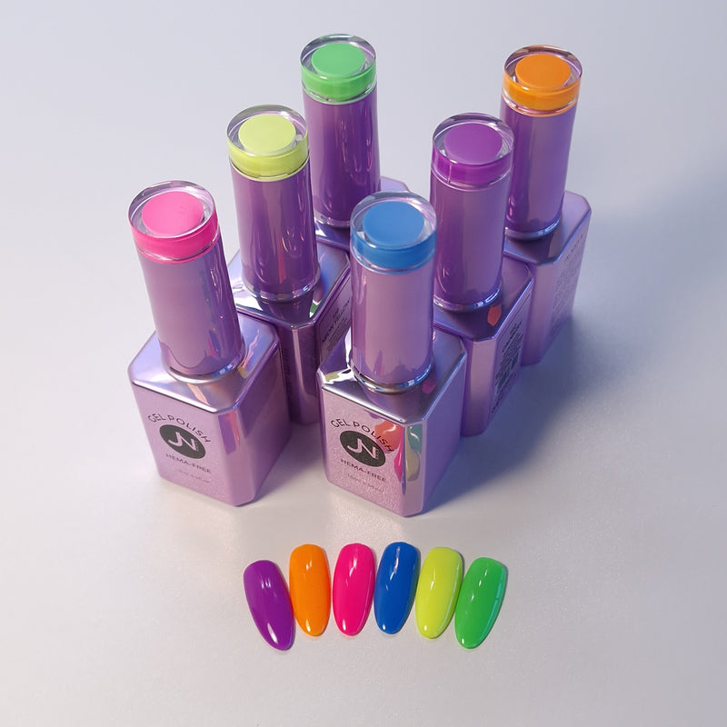 SUMMER Collection of 6 - hema free Gel Polish